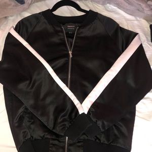 Bomber jacket with embroidered detailing